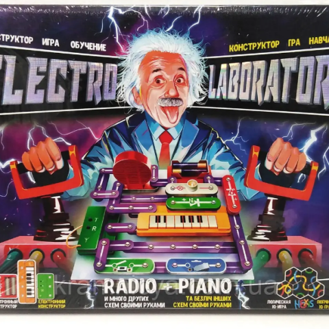 Електронний конструктор “Electro Laboratory. Radio+Piano” Danko Toys ELab-01-03  Radio+Piano