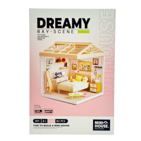 Конструктор-румбокс Спальня Mini House 8004-MH серії “Інтер’єр”, зі світлом