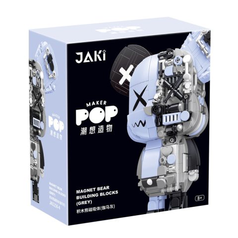 Дитячий конструктор “Магнітний Вайб” JAKI JK6250-4 серії “Кіберпанк ведмедики” 546 деталей