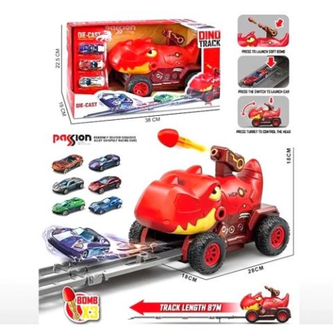 Машинка-запуск “Динозавр: Тиранозавр”, стріляє
