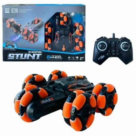 Трюкач “RACING STUNT” на радіо-керуванні, 5 коліс, акум.USB.світ.дим.дрифт.(ПОМАРАНЧЕВИЙ)