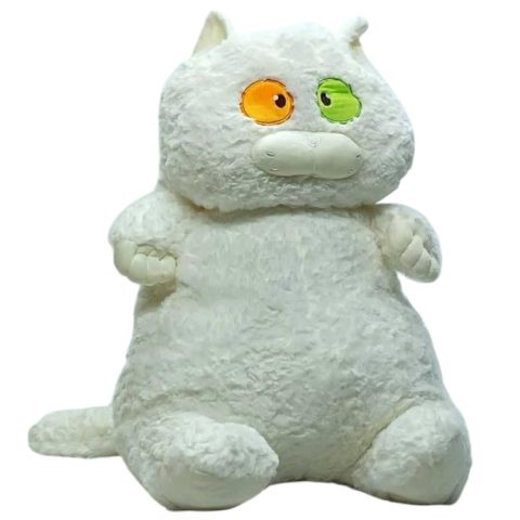 М’яка іграшка “Товстий кіт” K15215, 60 см Білий