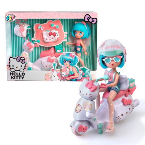 Дитяча лялька “Красуня Пінк на скутері” 4SF Manga Dolls HKTF3000 серії “Hello Kitty”