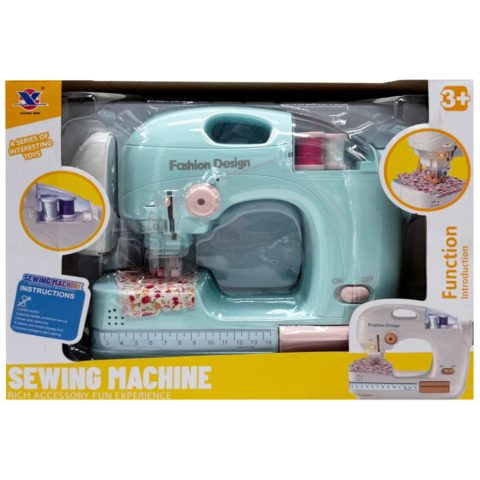 Дитяча побутова техніка “Швейная машинка” XS-25055(Turquoise) світлові та звукові ефекти