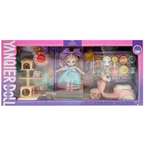 Дитяча іграшкова лялька “YQE-Girl” Bambi 3688-183A, з аксесуарами