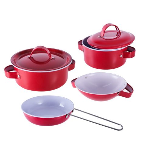 Дитячий набір посуду “Kitchenware” 620-B5(Red) каструля, пательня