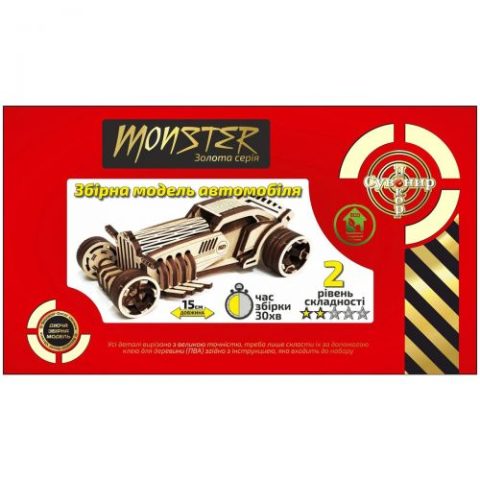 Деревянный конструктор «Автомобиль Monster»