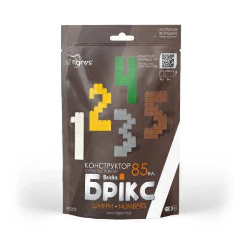 Конструктор «Брикс» цифры 85 эл.