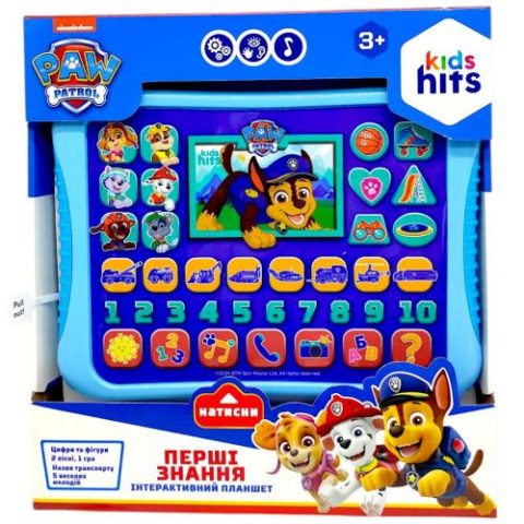 Планшет інтерактивний “Щенячий патруль / Paw Patrol”, українською